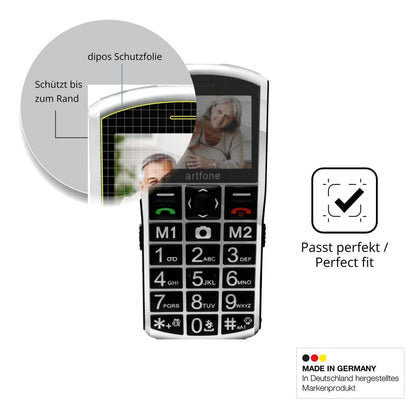 Blickschutzfolie für Artfone A400 Pro 4G matt Schu (4)