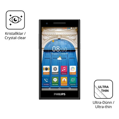 4x Schutzfolie klar für Philips S396 Display-Schut (5)