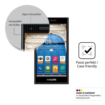 4x Schutzfolie klar für Philips S396 Display-Schut (6)