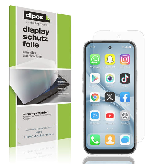 4x Schutzfolie matt für viqee A19PRO Mini-Smartpho (1)