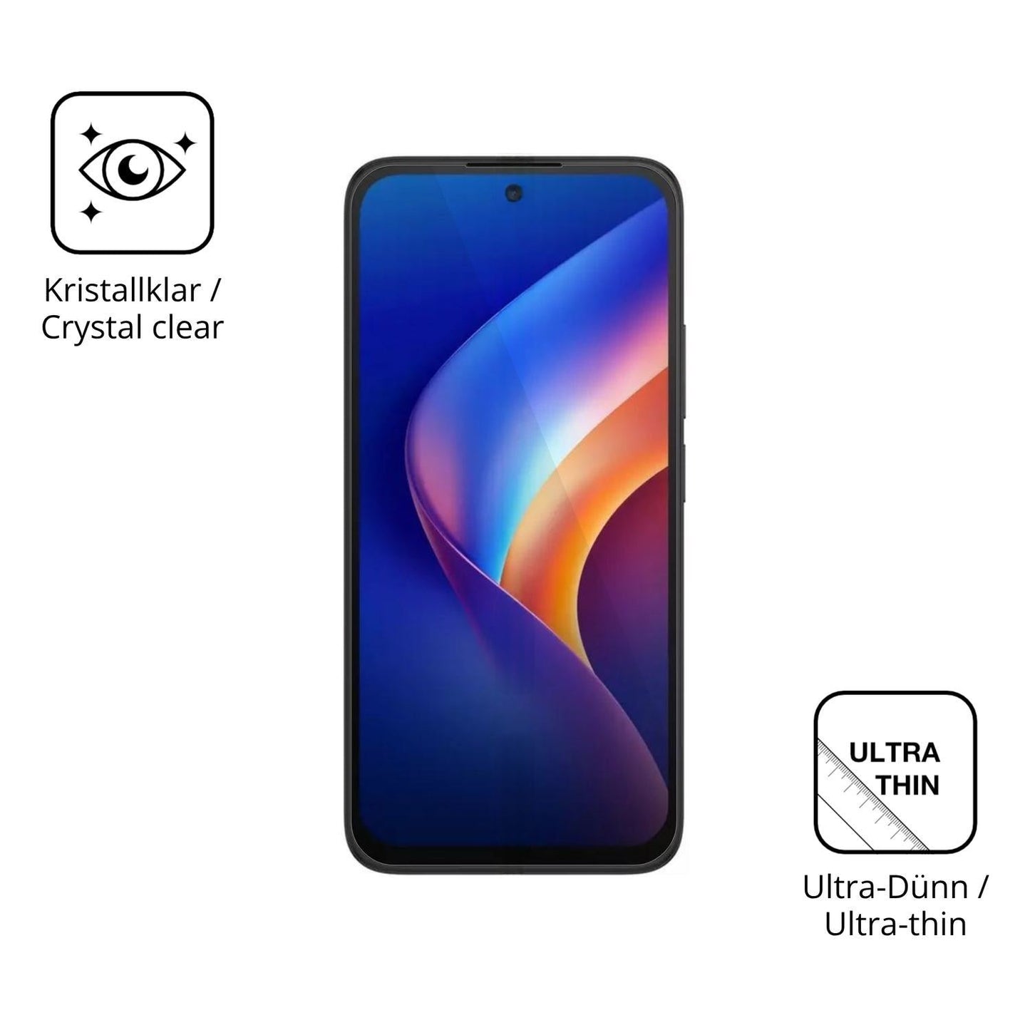 4x Schutzfolie klar für TCL K70 5G Display-Schutzf (5)
