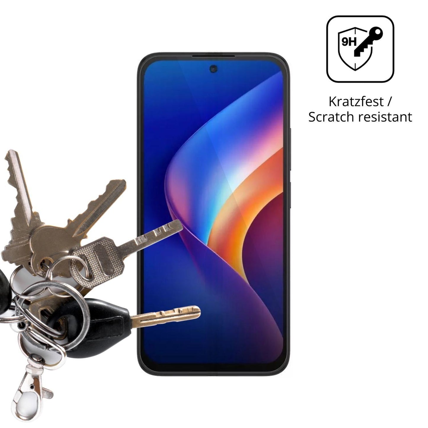 2x 9H Schutzfolie für TCL K70 5G Panzerfolie (3)