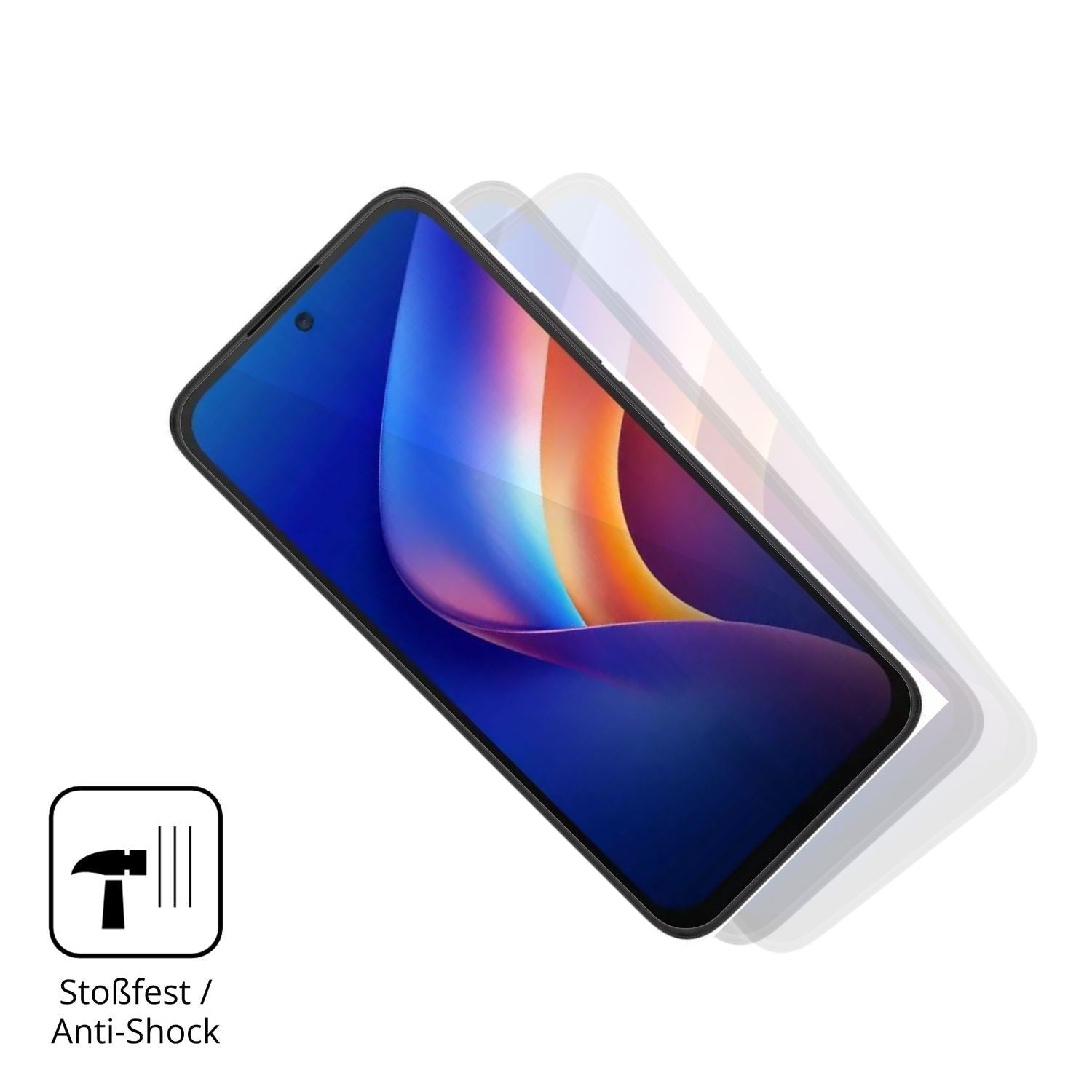 2x 9H Schutzfolie für TCL K70 5G Panzerfolie (4)