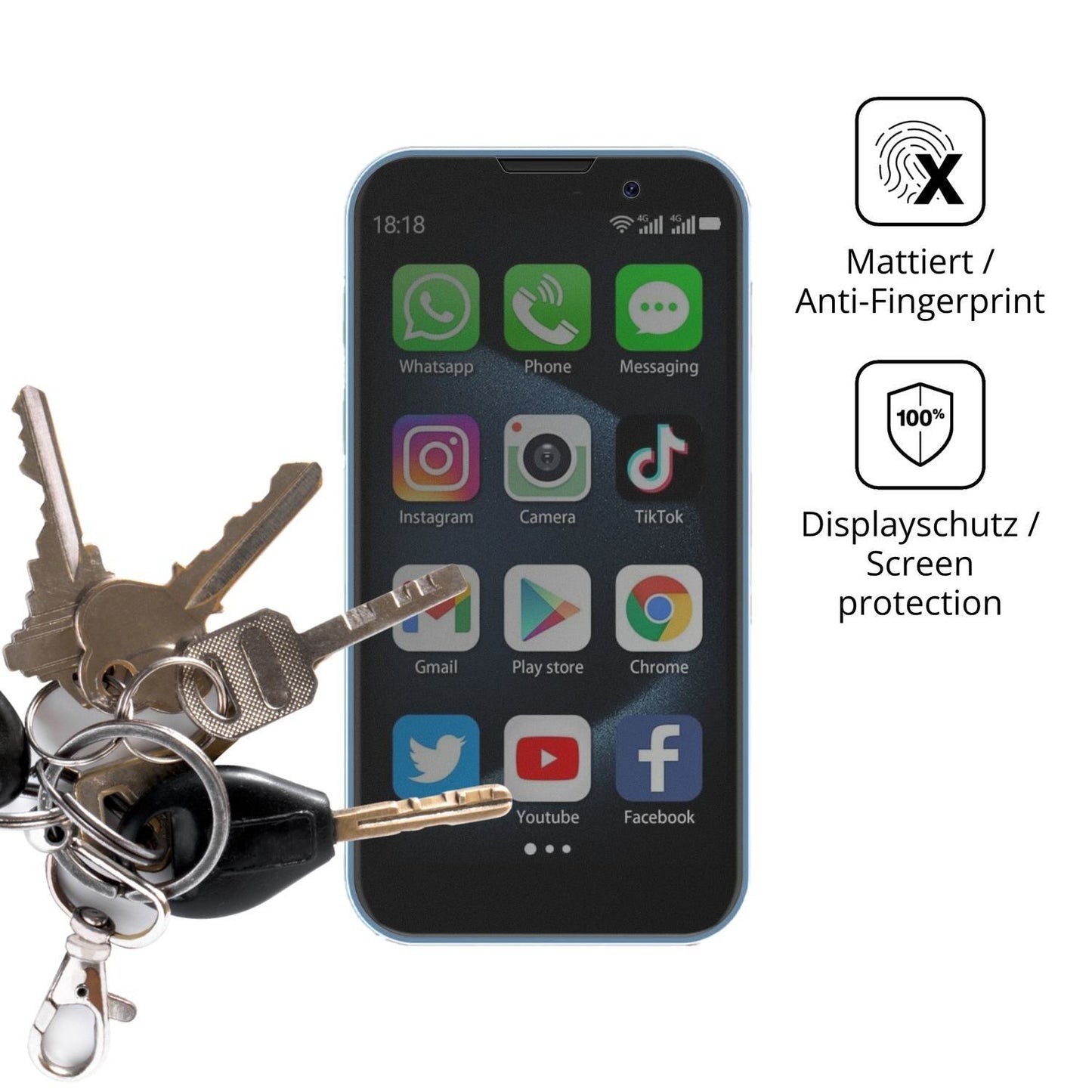 Blickschutzfolie für BLKE S 18 Pro Mini-Smartphone (3)