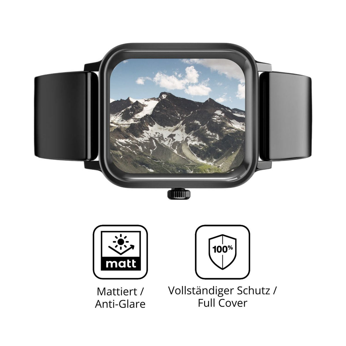 2x Full Cover Schutzfolie matt für Logilink Edge (5)