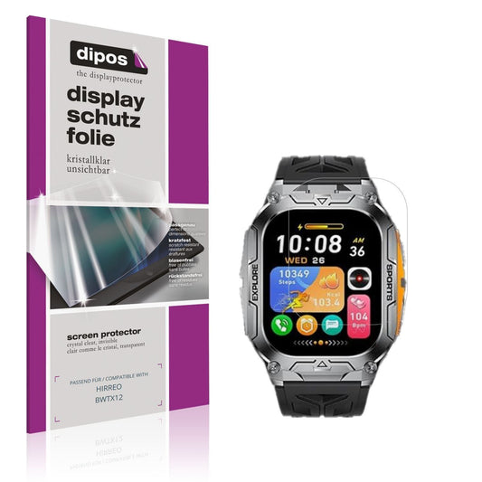 6x Schutzfolie klar für HIRREO BWTX12 Display-Schu (1)