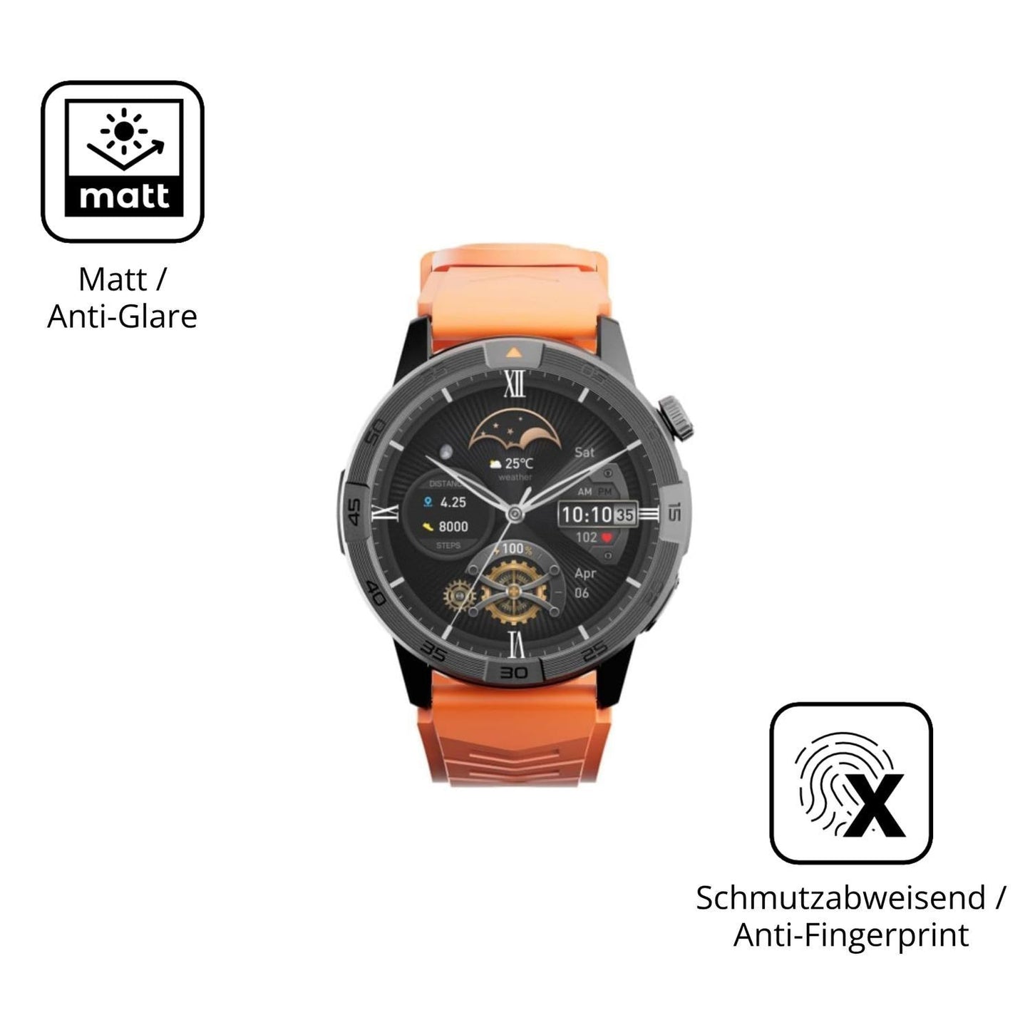 6x Schutzfolie matt für AGM Legion Black Pro Displ (5)