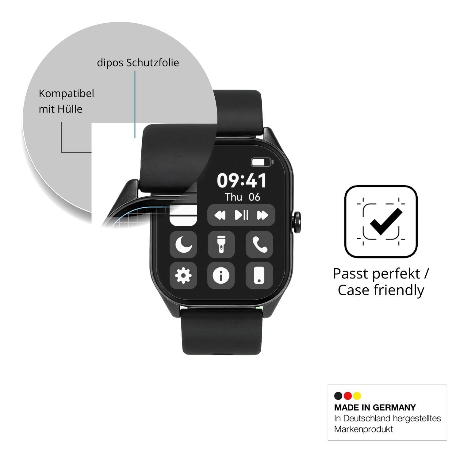 6x Schutzfolie matt für Rainpal T13 Display-Schutz (6)