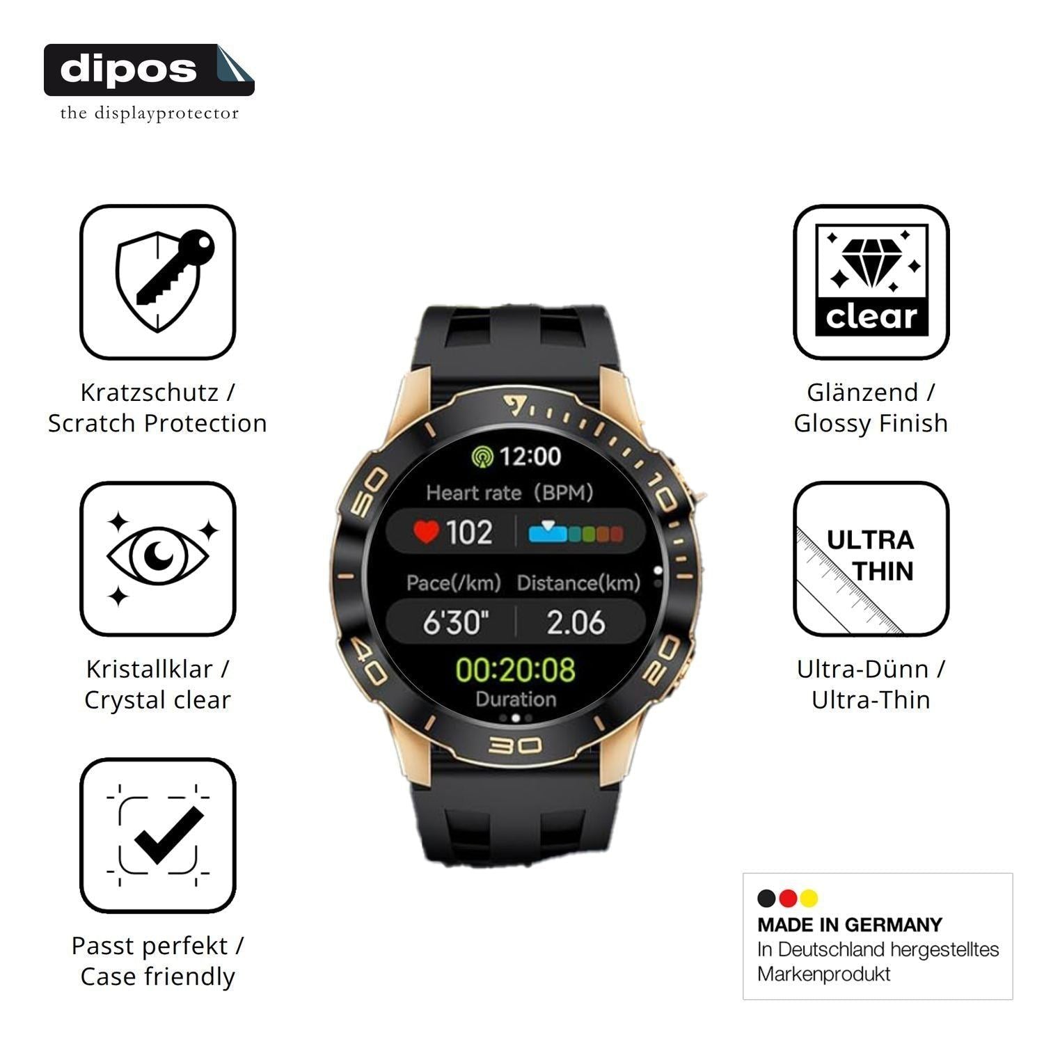 6x Schutzfolie klar für BENYAR SMART TX7 Display-S (7)