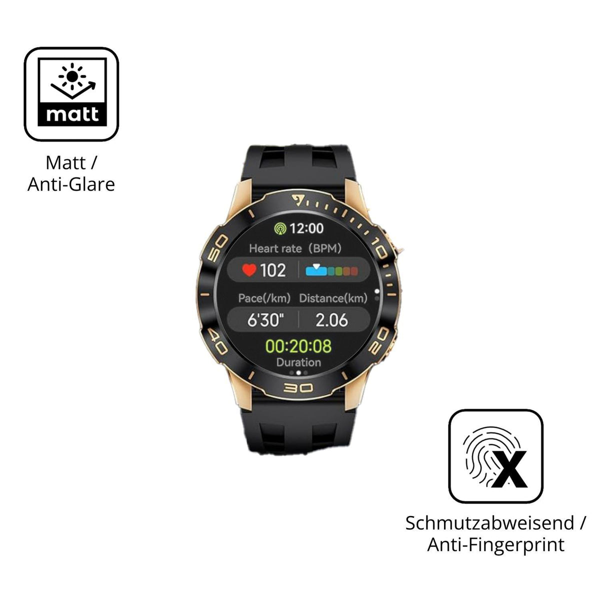 6x Schutzfolie matt für BENYAR SMART TX7 Display-S (5)
