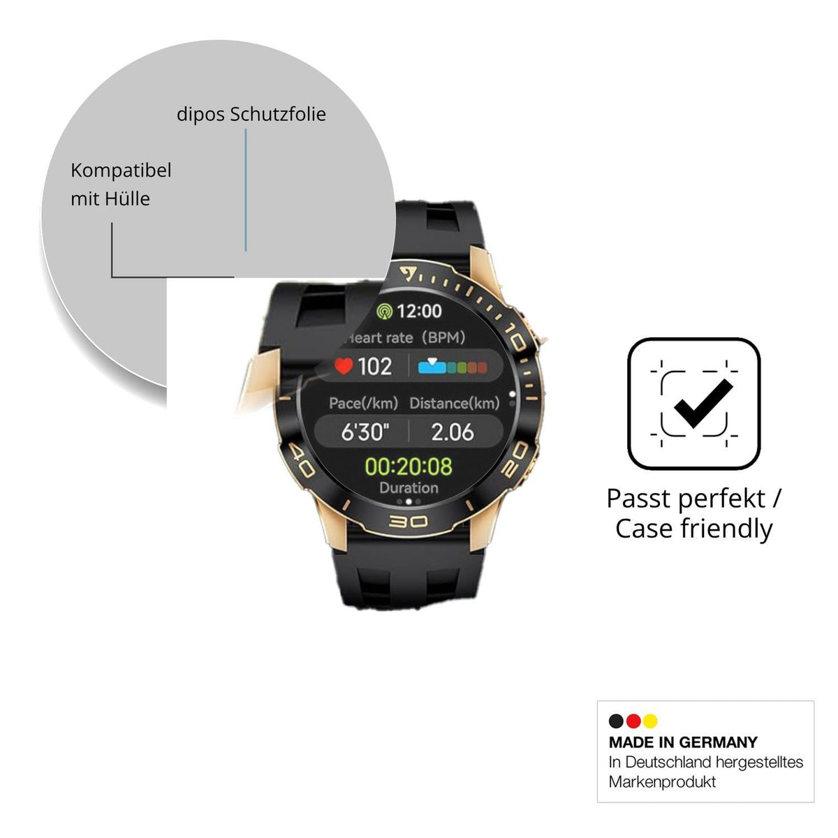 6x Schutzfolie matt für BENYAR SMART TX7 Display-S (6)