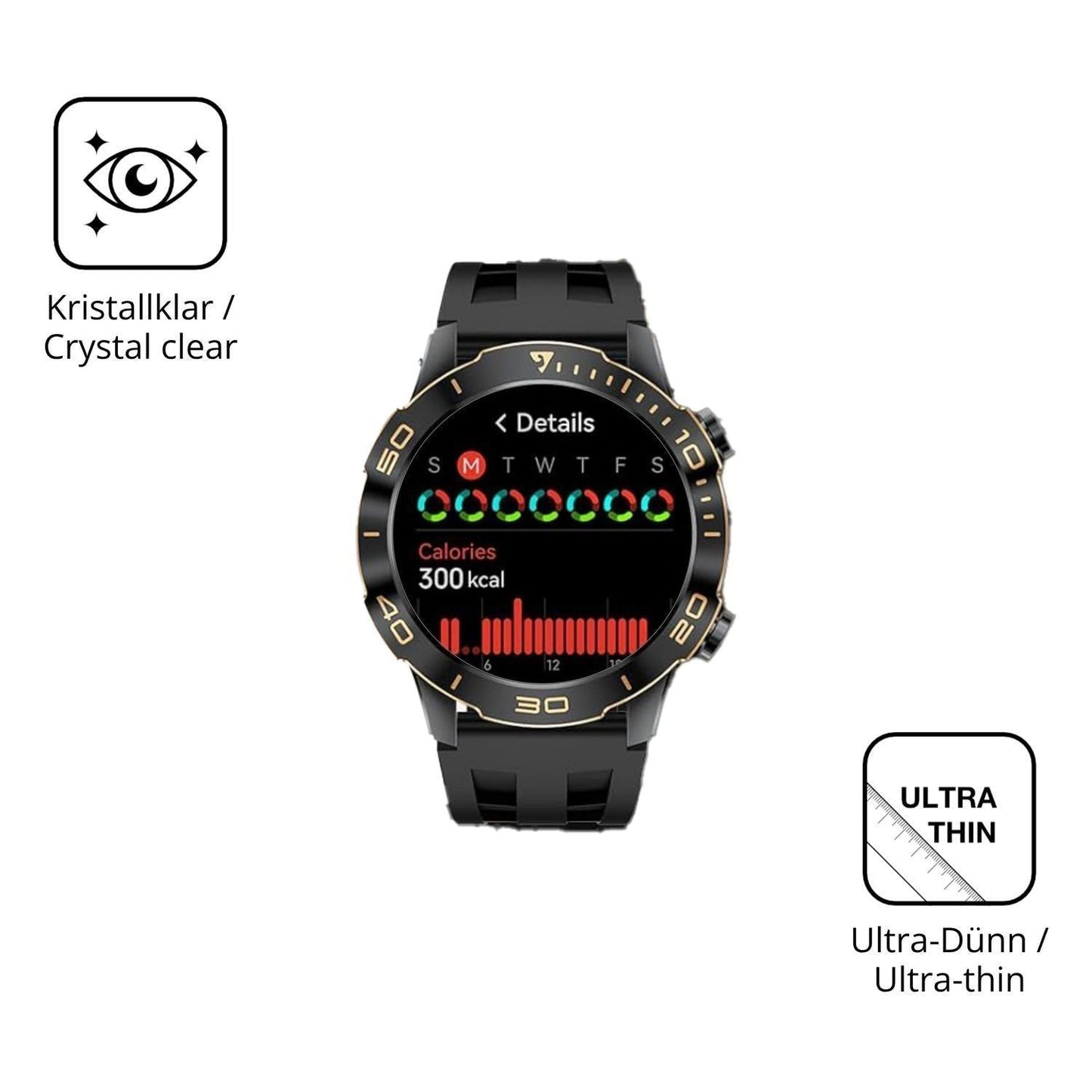6x Schutzfolie klar für SUNKTA TX7 Display-Schutzf (5)