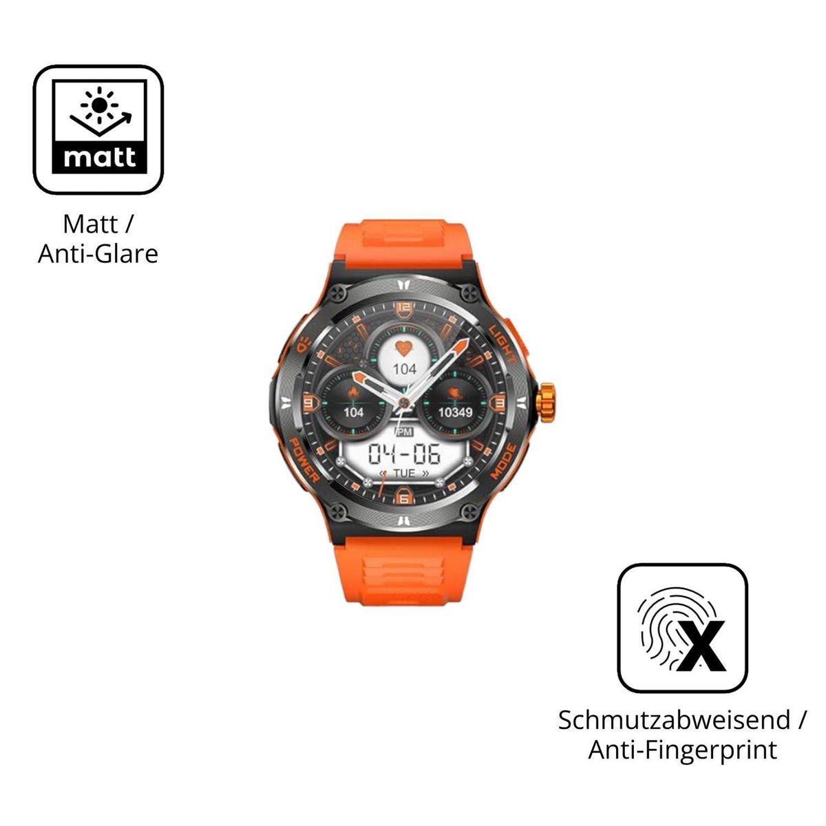 6x Schutzfolie matt für SWZEC Goliath 2.0 Display- (5)