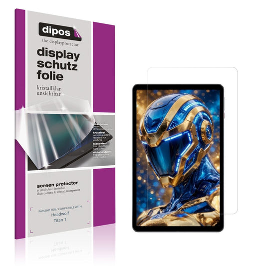 2x Schutzfolie klar für Headwolf Titan 1 Display-S (1)