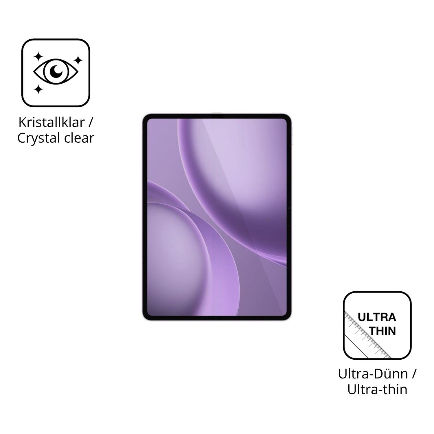 2x Schutzfolie klar für Oppo Pad 5 Pro Display-Sch (5)
