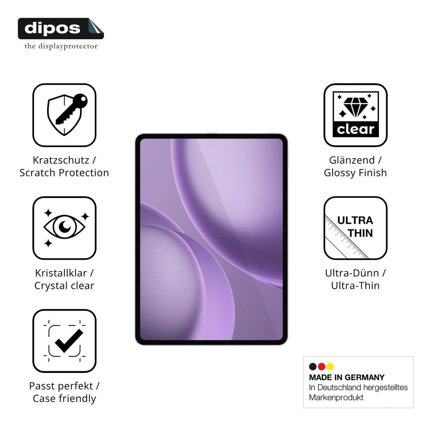 2x Schutzfolie klar für Oppo Pad 5 Pro Display-Sch (7)