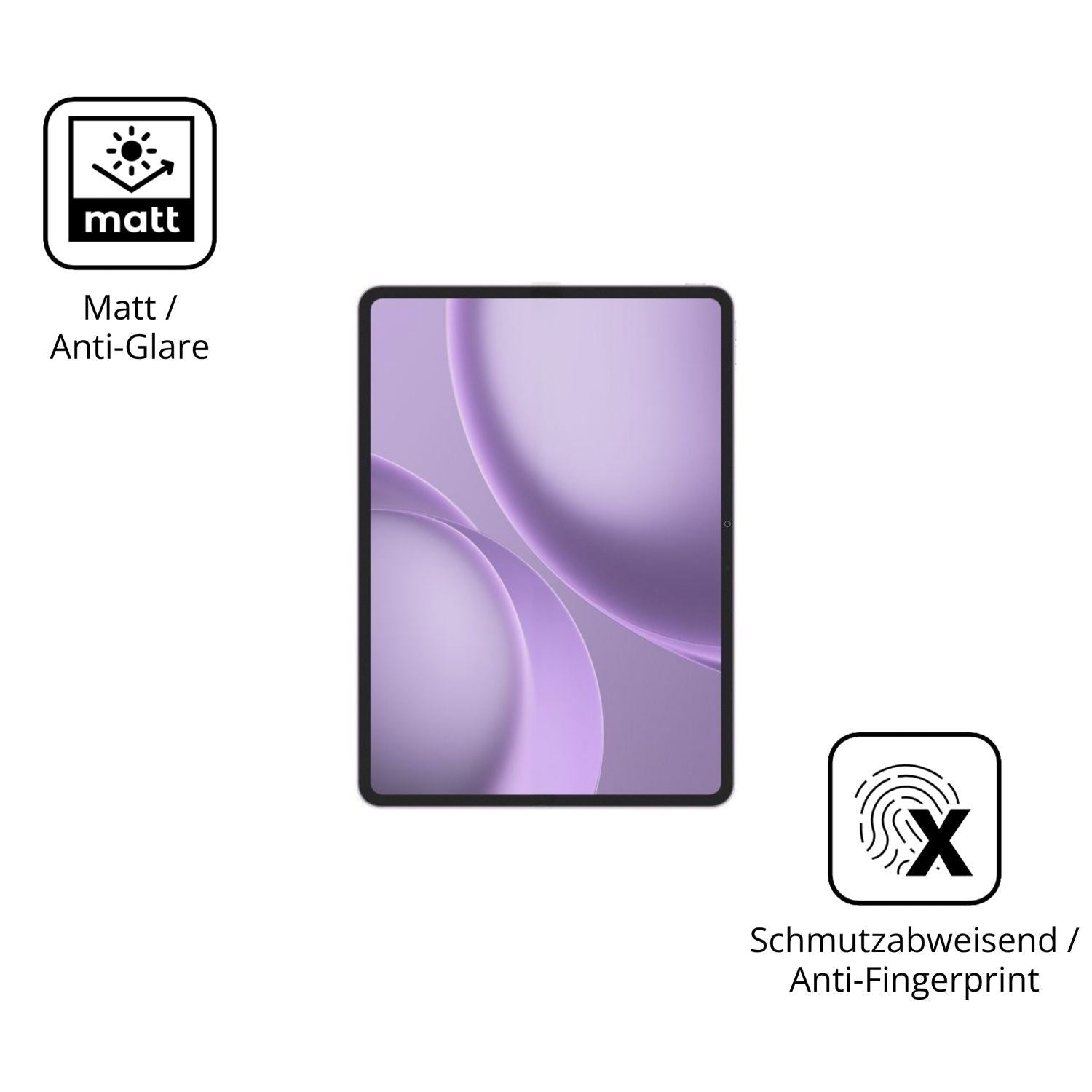 2x 9H Schutzfolie matt für Oppo Pad 5 Pro Panzerfo (5)