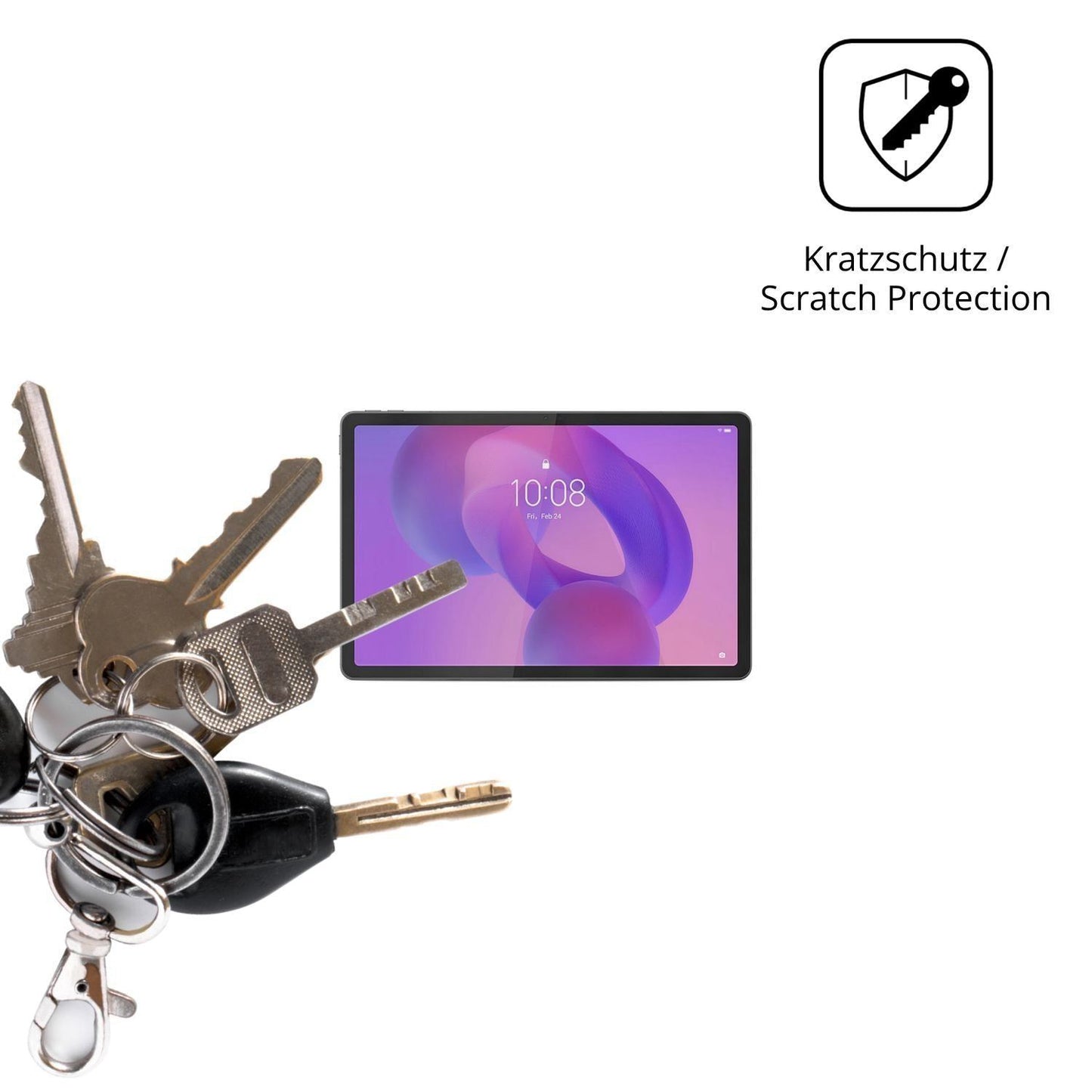 2x Schutzfolie klar für Lenovo Idea Tab 11 Zoll Di (4)