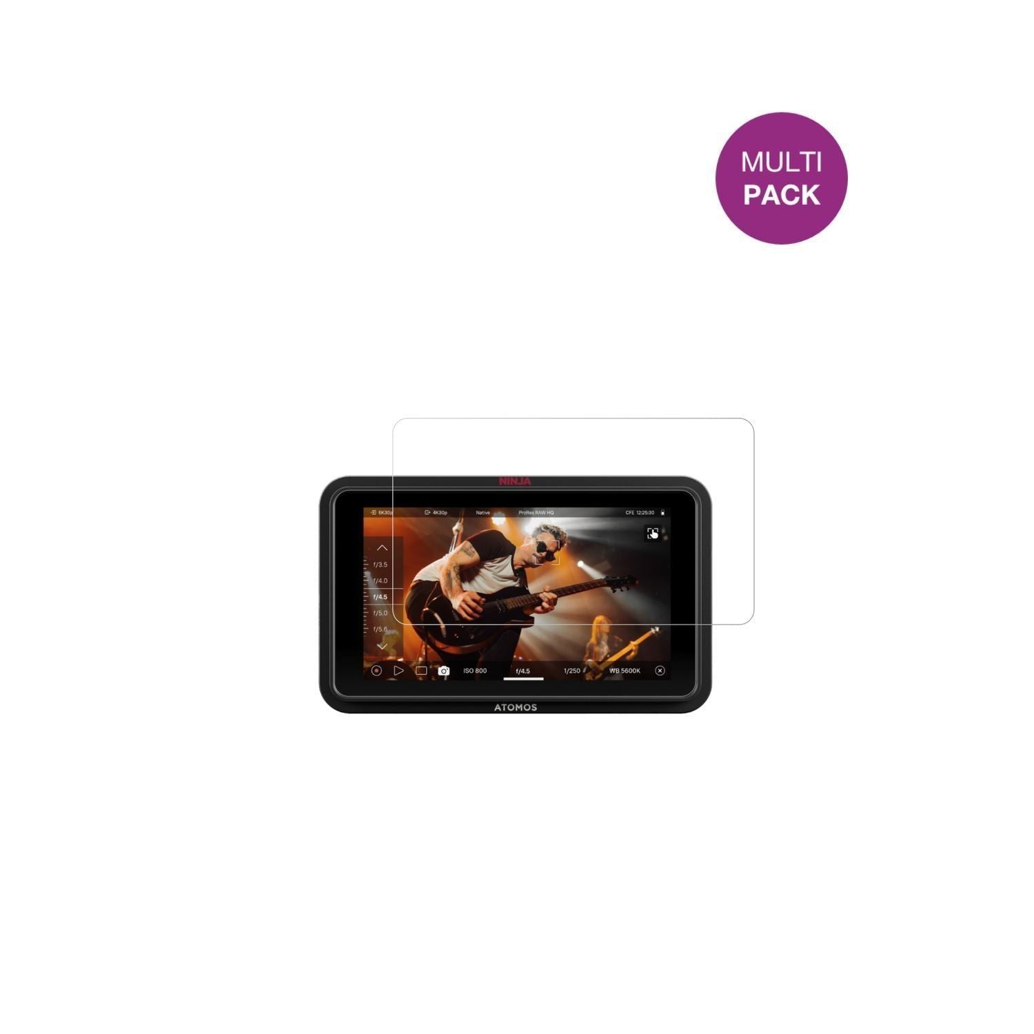 4x Schutzfolie klar für Atomos Ninja RAW 5 Zoll Di (2)