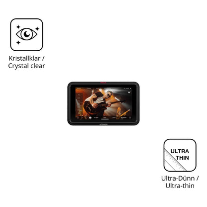 4x Schutzfolie klar für Atomos Ninja RAW 5 Zoll Di (5)