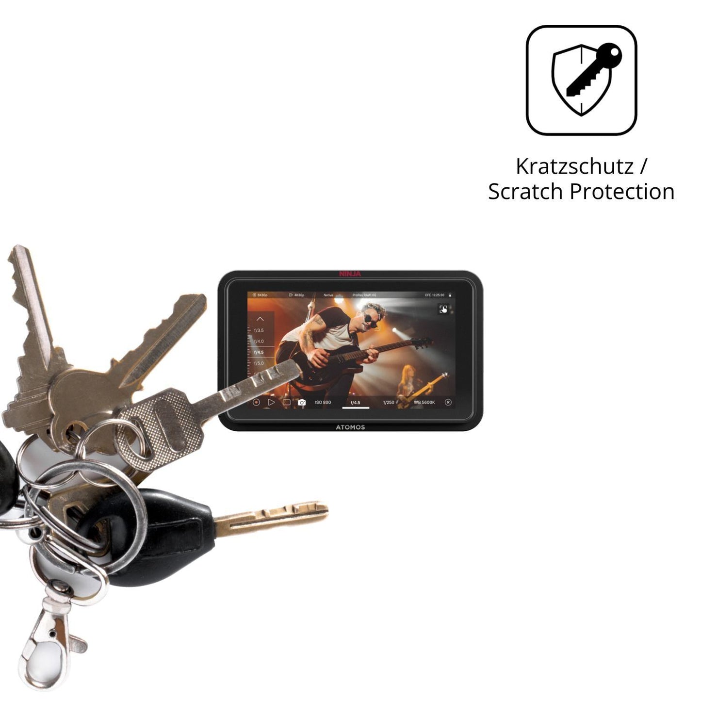 4x Schutzfolie matt für Atomos Ninja RAW 5 Zoll Di (4)