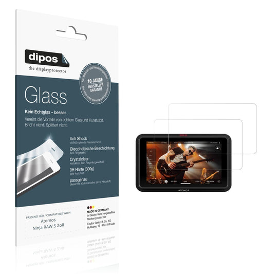 2x 9H Schutzfolie für Atomos Ninja RAW 5 Zoll Panz (1)