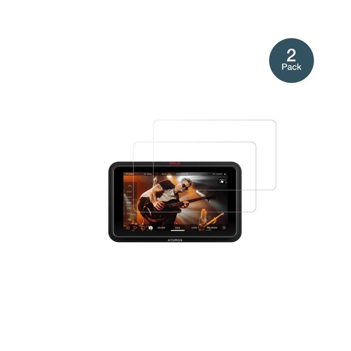 2x 9H Schutzfolie für Atomos Ninja RAW 5 Zoll Panz (2)