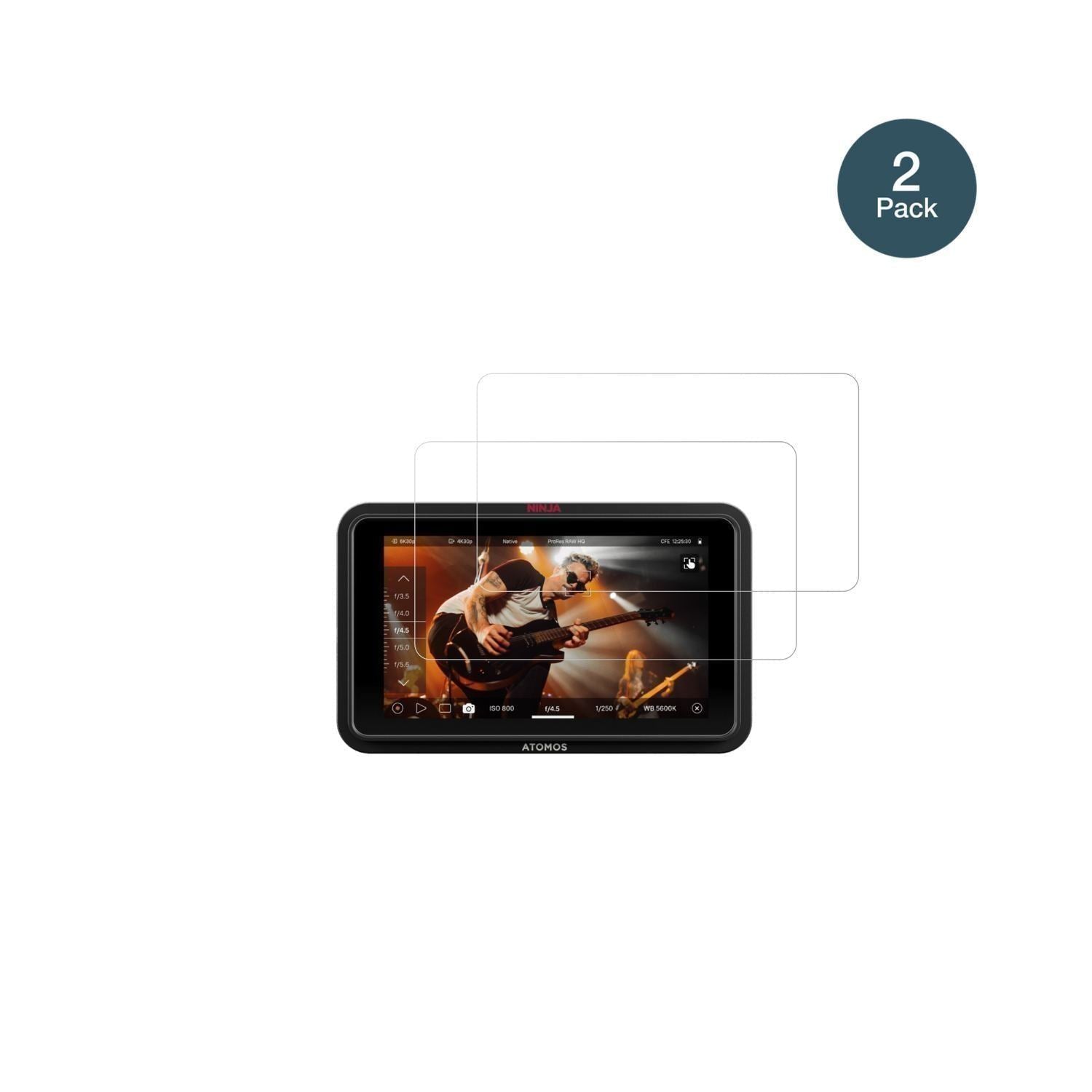 2x 9H Schutzfolie für Atomos Ninja RAW 5 Zoll Panz (2)