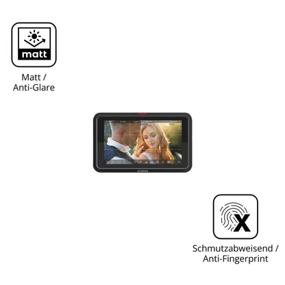 4x Schutzfolie matt für Atomos Ninja TX GO 5 Zoll  (5)