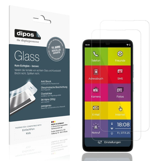 2x 9H Schutzfolie für EinfachFon Kids Panzerfolie (1)