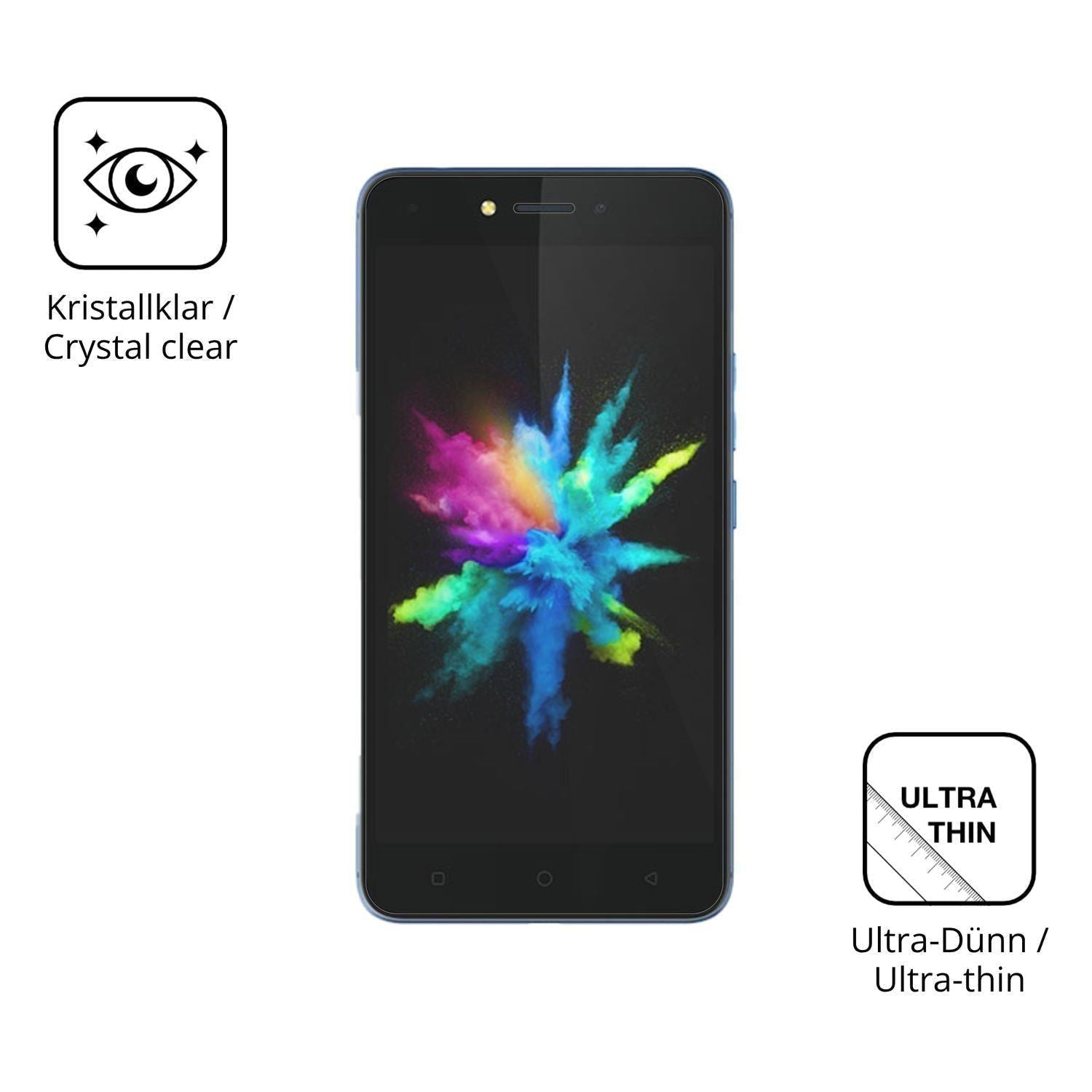 4x Schutzfolie klar für Tecno Pouvoir 1 Display-Sc (5)