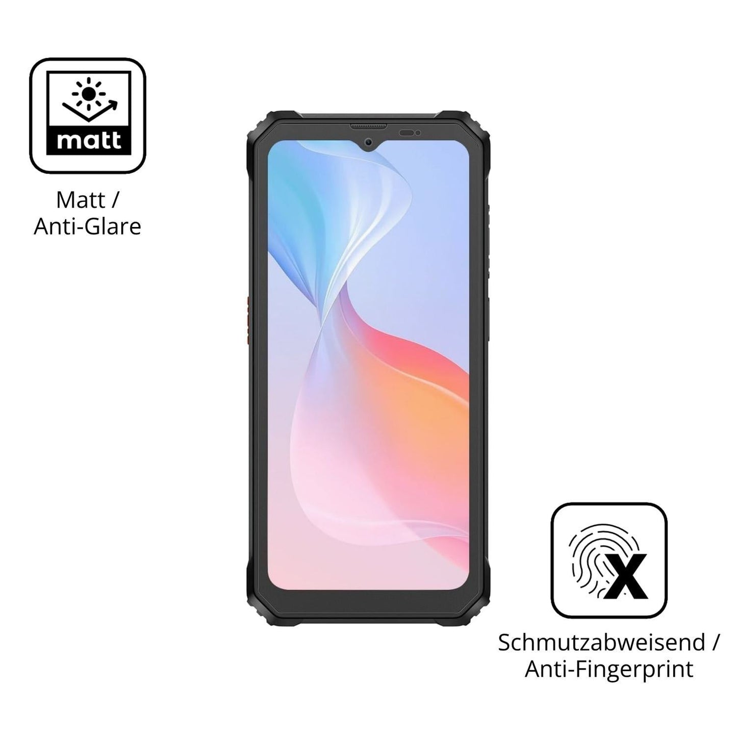 4x Schutzfolie matt für Blackview BV6200 Pro Displ (5)