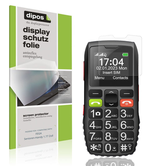 4x Schutzfolie matt für FEGA Senioren-Handy 1.77 Z (1)