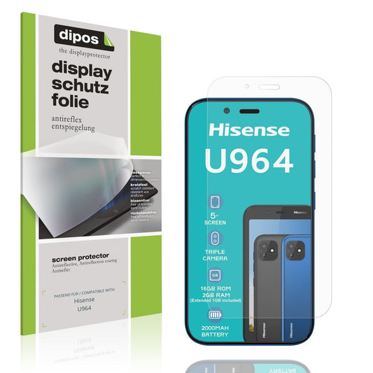 4x Schutzfolie matt für Hisense U964 Display-Schut (1)