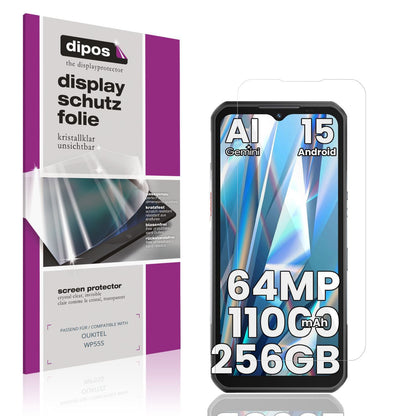4x Schutzfolie klar für OUKITEL WP55S Display-Schu (1)