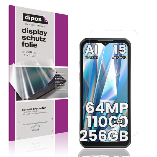 4x Schutzfolie klar für OUKITEL WP55S Display-Schu (1)