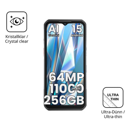4x Schutzfolie klar für OUKITEL WP55S Display-Schu (5)
