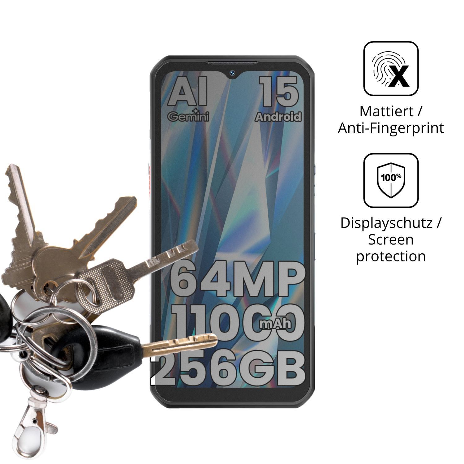 Blickschutzfolie für OUKITEL WP55S matt Schutzfoli (3)