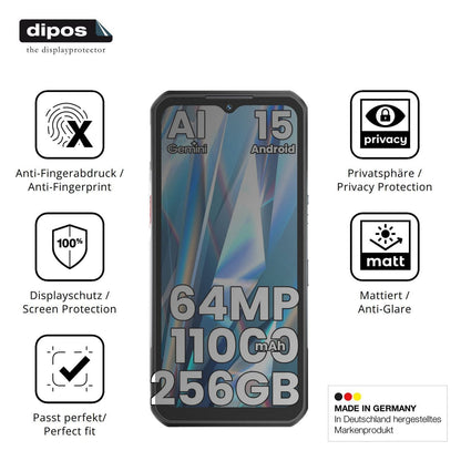 Blickschutzfolie für OUKITEL WP55S matt Schutzfoli (5)