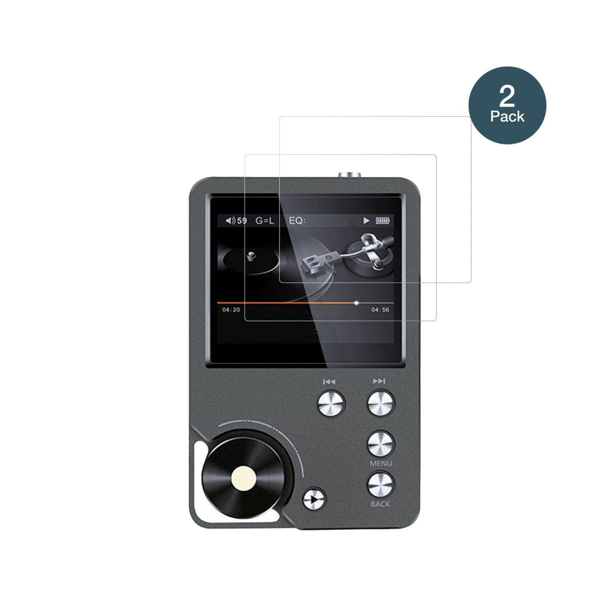 2x 9H Schutzfolie für Ouitble Hi Res MP3-Player Pa (2)