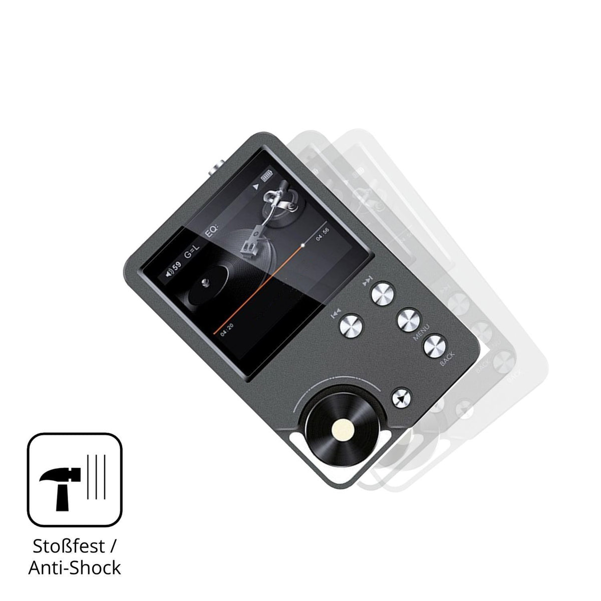 2x 9H Schutzfolie für Ouitble Hi Res MP3-Player Pa (4)
