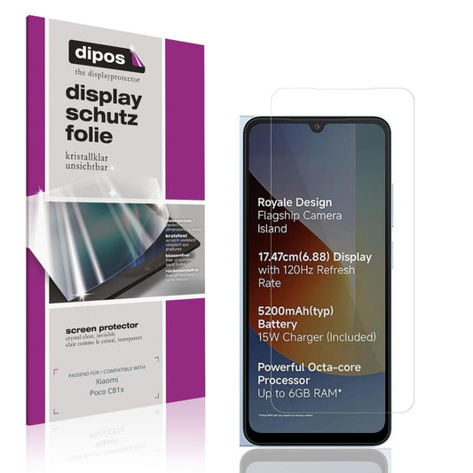 4x Schutzfolie klar für Xiaomi Poco C81x Display-S (1)