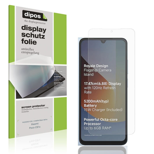 4x Schutzfolie matt für Xiaomi Poco C81x Display-S (1)