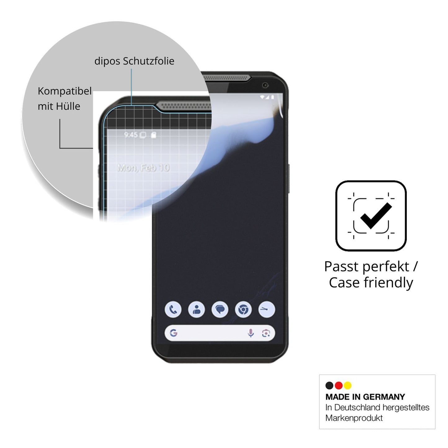 4x Schutzfolie matt für Point Mobile MF52 Display- (6)