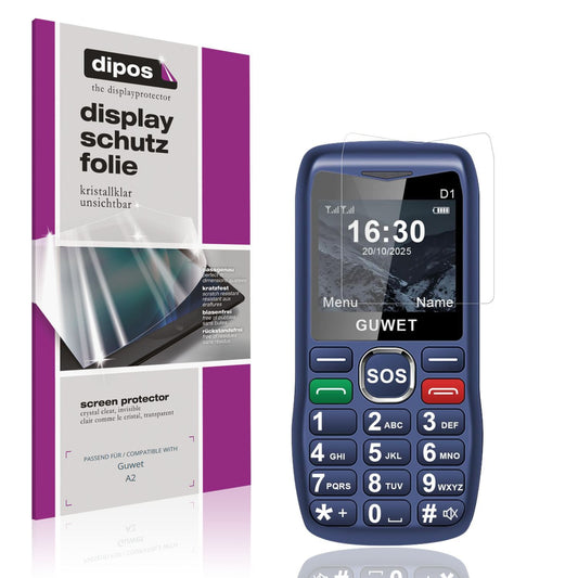 4x Schutzfolie klar für Guwet A2 Display-Schutzfol (1)