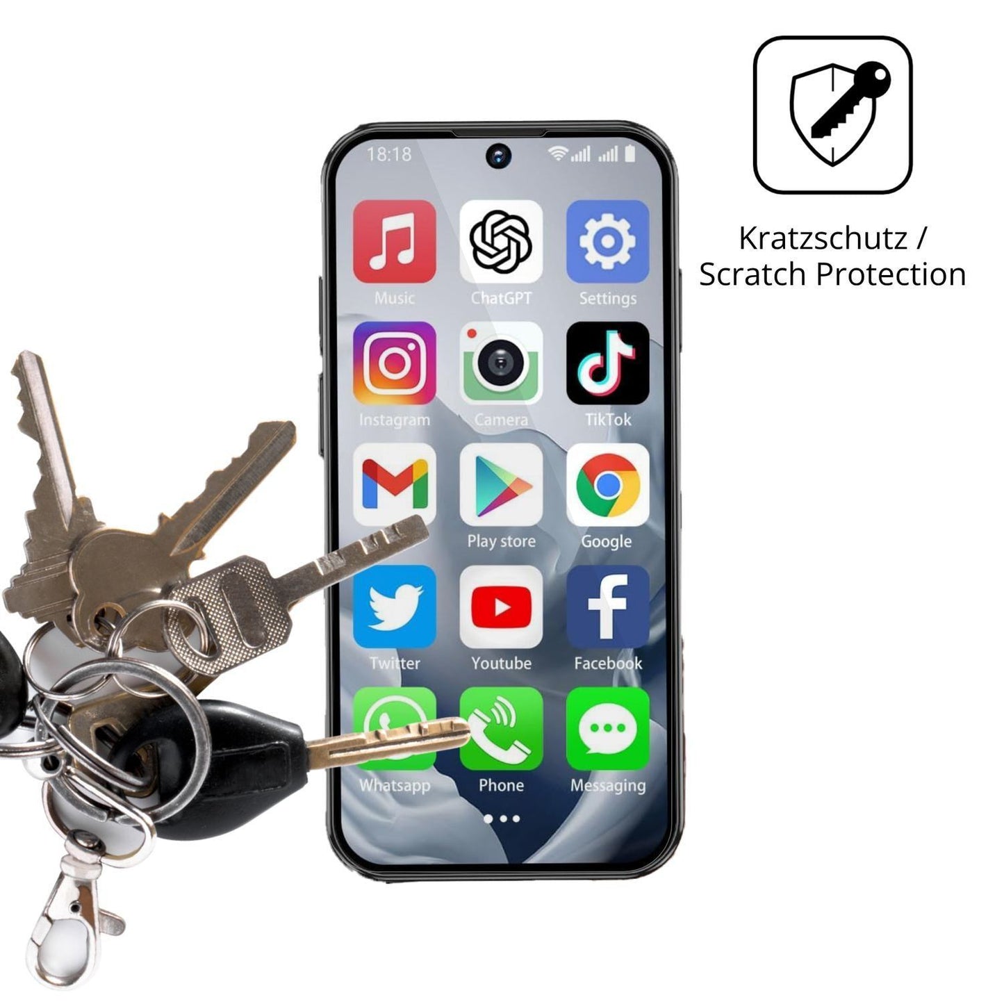 4x Schutzfolie klar für BLKE 19 Pro Display-Schutz (4)