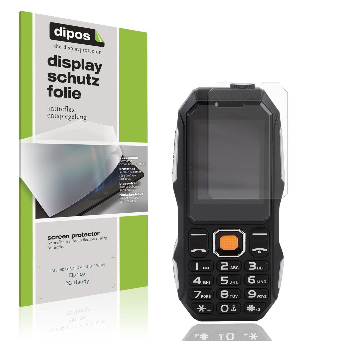4x Schutzfolie matt für Elprico 2G-Handy Display-S (1)