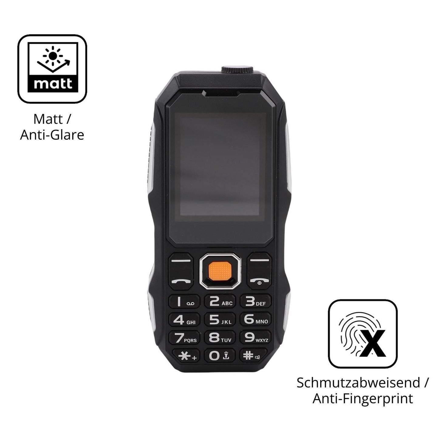 4x Schutzfolie matt für Elprico 2G-Handy Display-S (5)