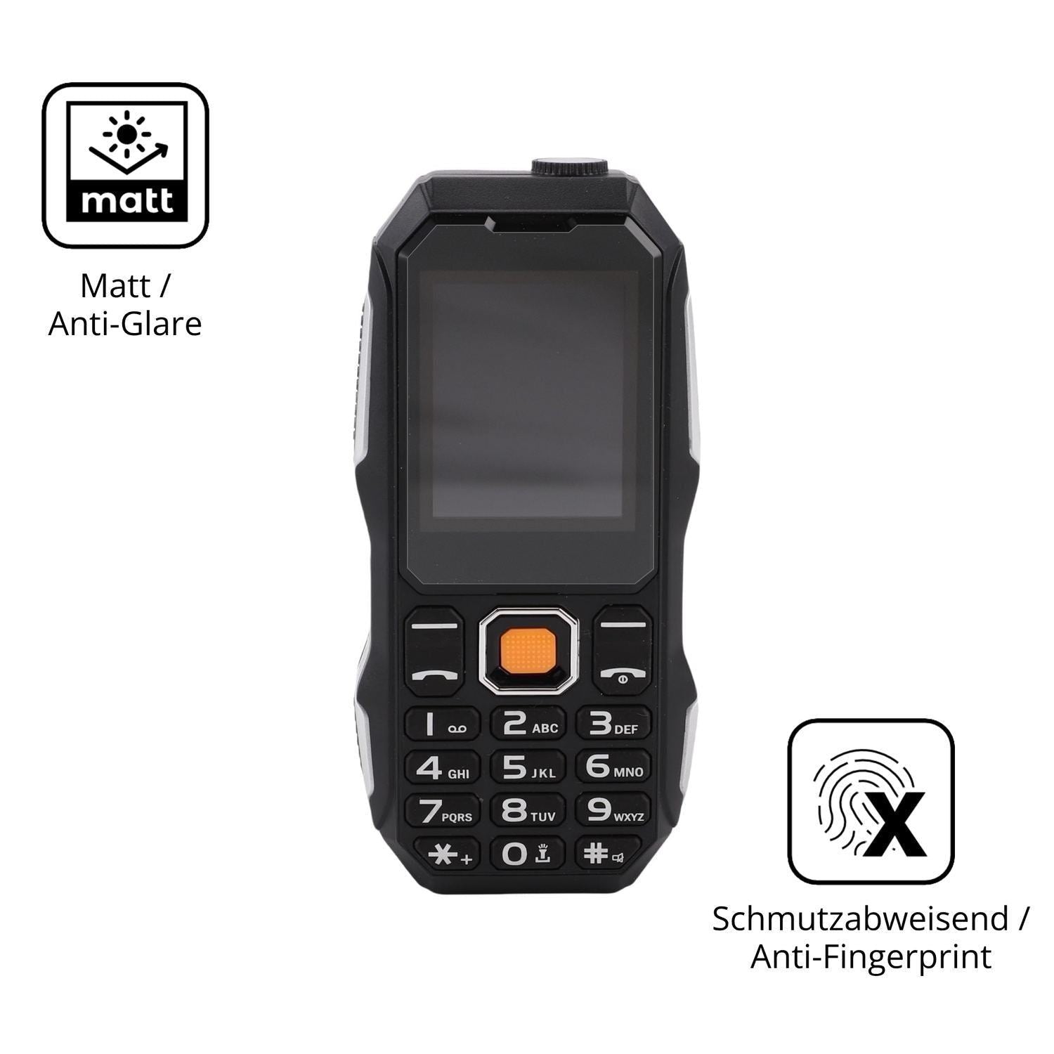 4x Schutzfolie matt für Elprico 2G-Handy Display-S (5)
