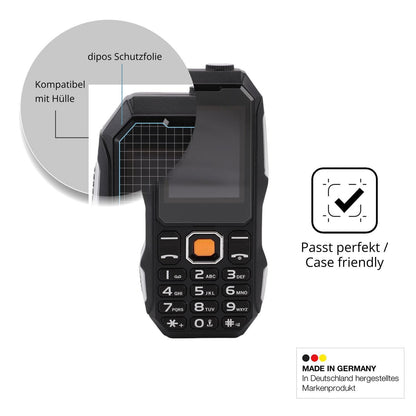 4x Schutzfolie matt für Elprico 2G-Handy Display-S (6)